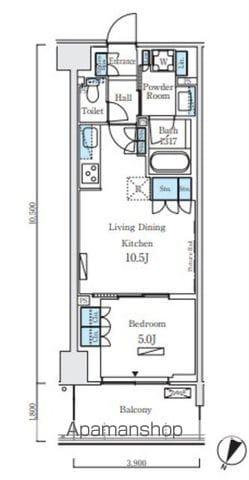 ロイヤルパークス赤羽ノース(1LDK/3階)の間取り写真