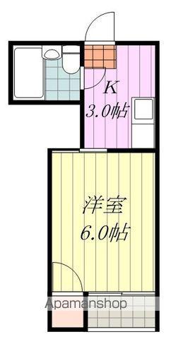 コーポ此花(1K/2階)の間取り写真
