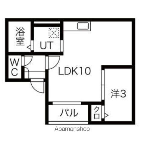 JACK SHINKAI Ⅰ(1LDK/3階)の間取り写真
