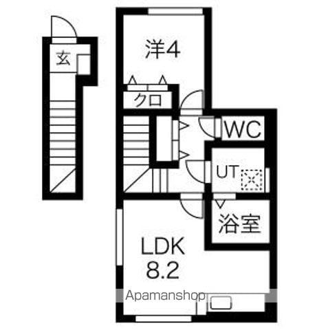 MINAMIMACHI BASE(1LDK/2階)の間取り写真