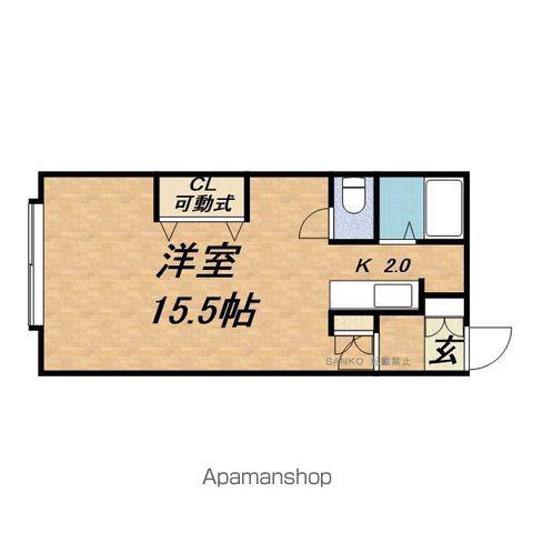 CASA PEARL PIERCE Ⅱ(1K/2階)の間取り写真