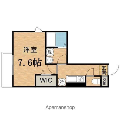 豊ヶ丘バーゼル館(1K/1階)の間取り写真