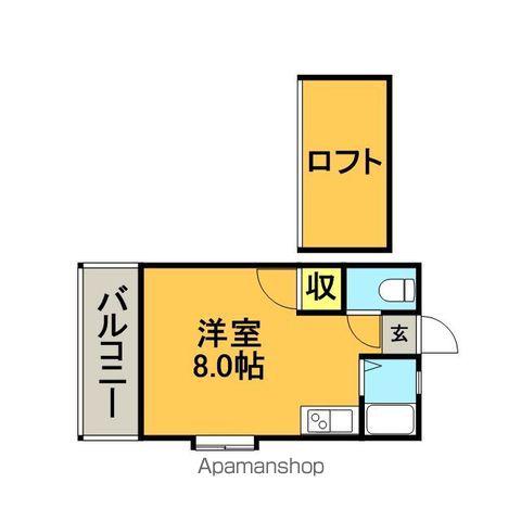 サウスウイング21(ワンルーム/1階)の間取り写真