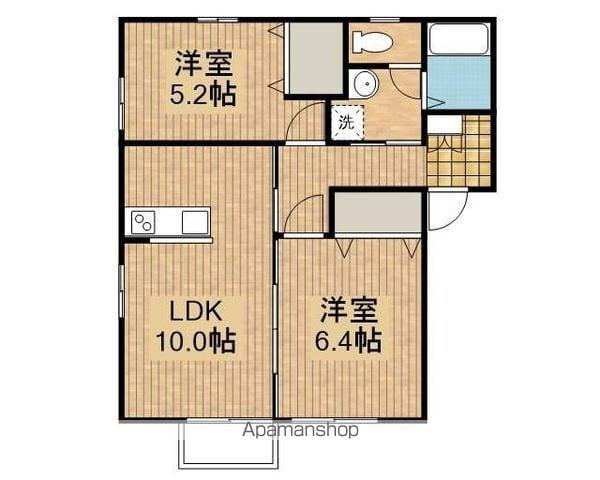 ゼルヴェ(2LDK/1階)の間取り写真