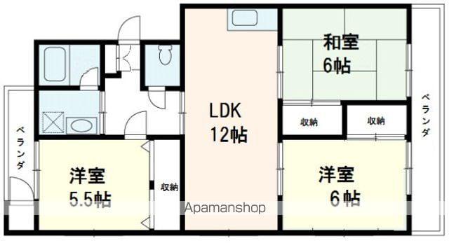 K・B・M井口台(3LDK/4階)の間取り写真