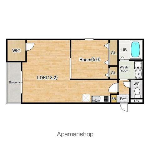 ジーメゾンステラ泉北(1LDK/3階)の間取り写真