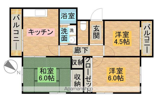 ロイヤルハイツコニーズⅡ(3DK/2階)の間取り写真