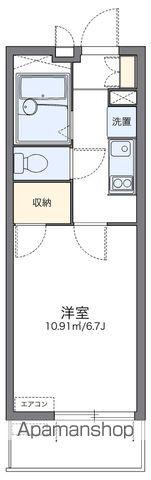 レオパレスK M(1K/2階)の間取り写真