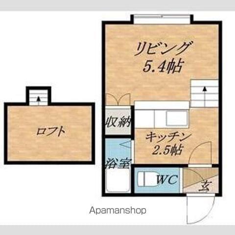 シャンドール札幌(ワンルーム/2階)の間取り写真