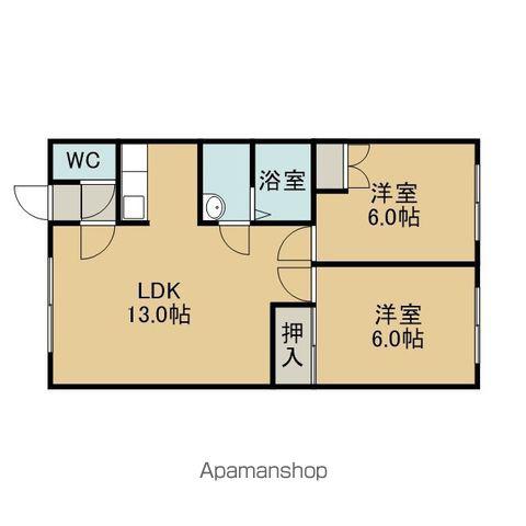 ダンディライオン(2LDK/3階)の間取り写真