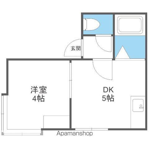 ビブレ南平岸Ⅰ(1DK/3階)の間取り写真