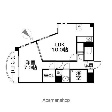 さくらHILLSYAGOTO(1LDK/1階)の間取り写真