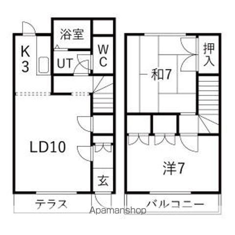メゾンドビュー11(2LDK)の間取り写真