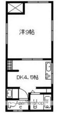 森第1ビル(1K/2階)の間取り写真