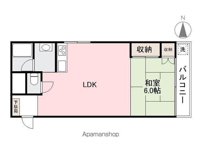 藤塚ビル(1LDK/3階)の間取り写真
