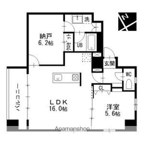 エルミタージュ新栄(1SLDK/8階)の間取り写真