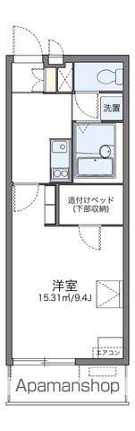 レオパレスフライハイト(1K/1階)の間取り写真
