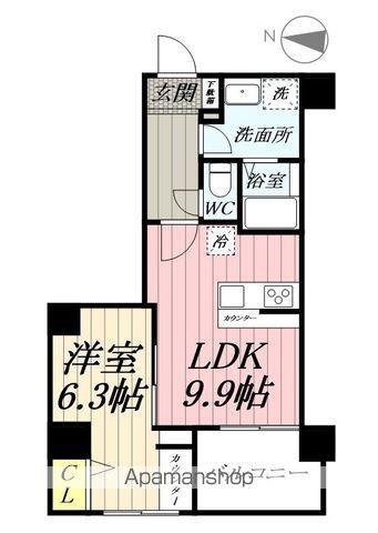 FILARE(1LDK/2階)の間取り写真