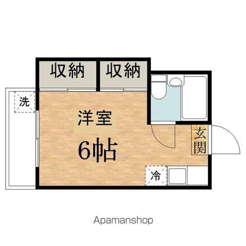 コーポ兒林(ワンルーム/2階)の間取り写真