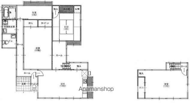 越後線 内野駅 徒歩19分 2階建 築51年(4LDK)の間取り写真