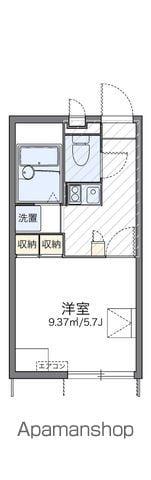 レオパレスミーティア(1K/1階)の間取り写真