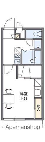 レオパレスエクセル(1K/1階)の間取り写真