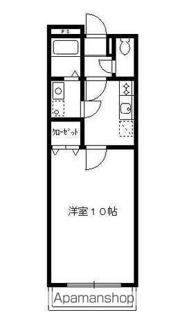 アネックス内橋(1K/2階)の間取り写真