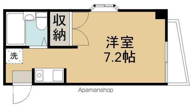 東北本線 南仙台駅 徒歩10分 4階建 築35年(ワンルーム/2階)の間取り写真
