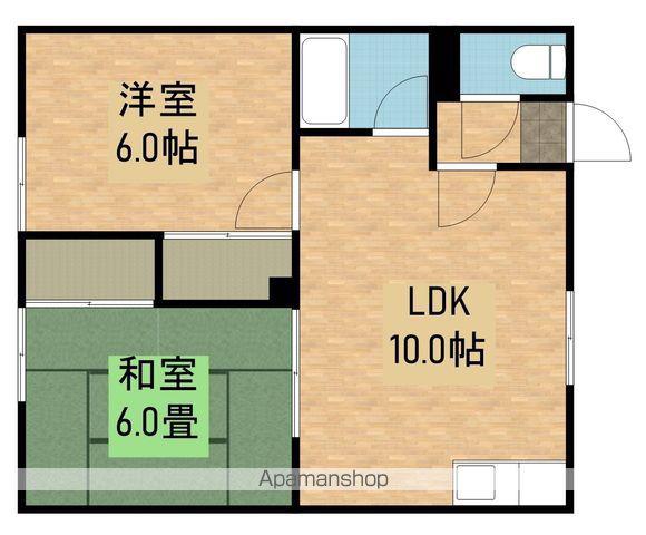桑島マンションA(2LDK/2階)の間取り写真