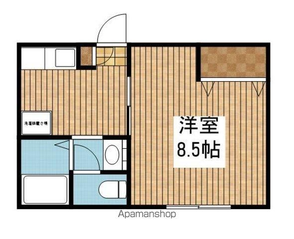 ポルトベーロ(1K/1階)の間取り写真