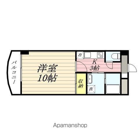 サンシーブル八乙女(1K/5階)の間取り写真