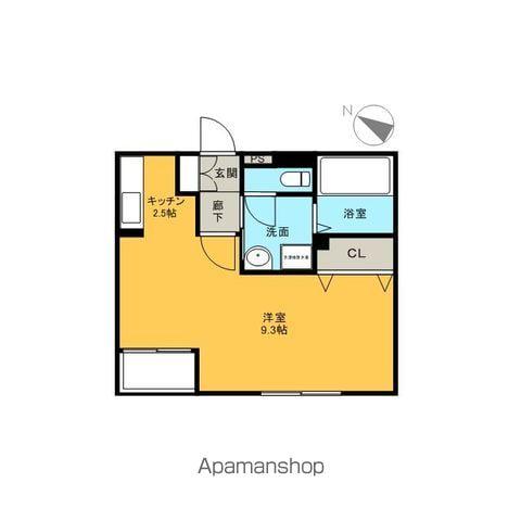 シャトレー六番館(ワンルーム/3階)の間取り写真