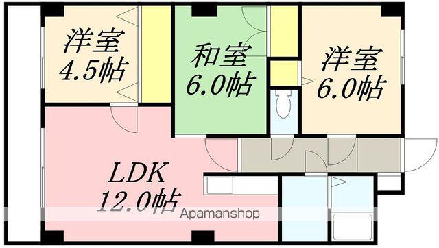 ファンデーションⅡ(3LDK/5階)の間取り写真