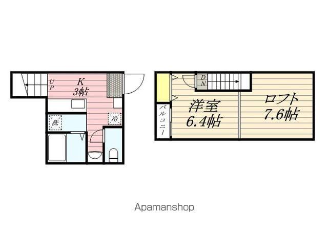 アーバンスクエア周船寺Ⅰ(1K/2階)の間取り写真