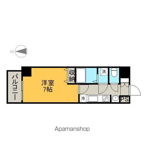 レジデンス名古屋千代田(1K/9階)の間取り写真