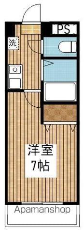 ウォーターフロント礎町(1K/8階)の間取り写真