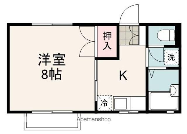 セイントプレイス(1K/1階)の間取り写真