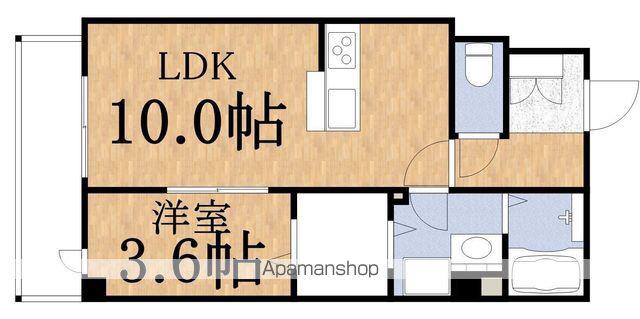 CADENZA(1LDK/1階)の間取り写真