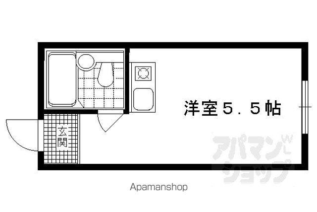 佐わらび堺町マンション(ワンルーム/2階)の間取り写真