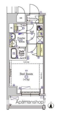 SHOKEN RESIDENCE名古屋(1K/2階)の間取り写真