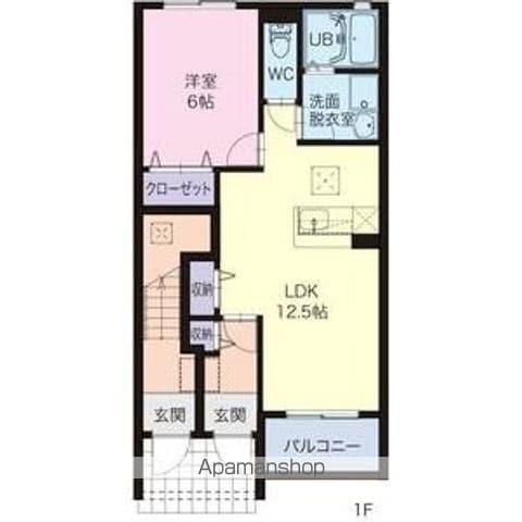 アリエッティ(1LDK/1階)の間取り写真