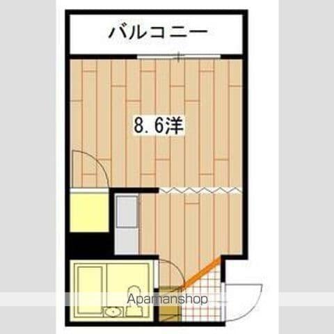 メゾンワールド(1K/4階)の間取り写真