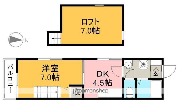 コーポIOROI(1DK/2階)の間取り写真
