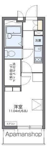 レオパレスグランデーム幕張(1K/4階)の間取り写真