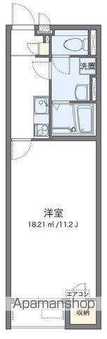 クレイノ福江(1K/1階)の間取り写真