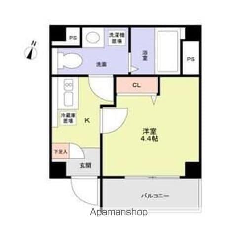 ブルーライトヨコハマ(1K/3階)の間取り写真