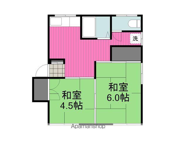 藤田アパート(2K/2階)の間取り写真
