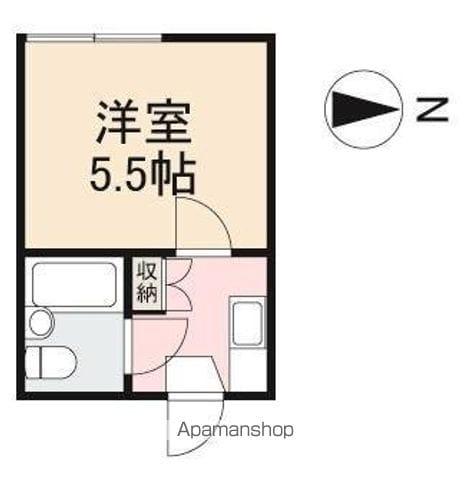 フォーブルK(1K/2階)の間取り写真