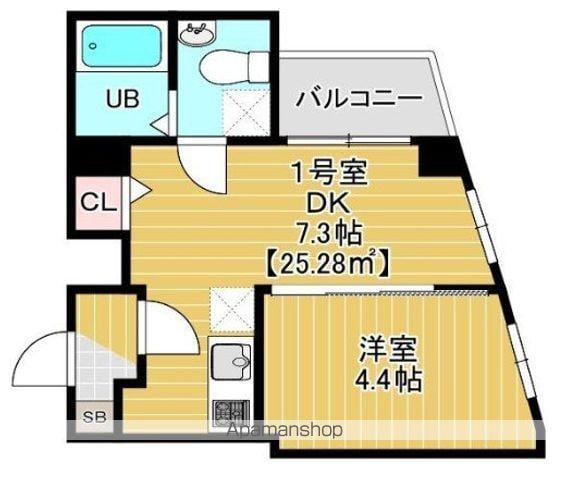 スピカ東小岩(1DK/3階)の間取り写真