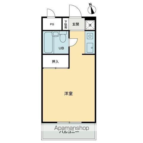 メゾンド西宝町(ワンルーム/1階)の間取り写真